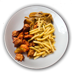 Chicken Pakora & Chips  Regular 